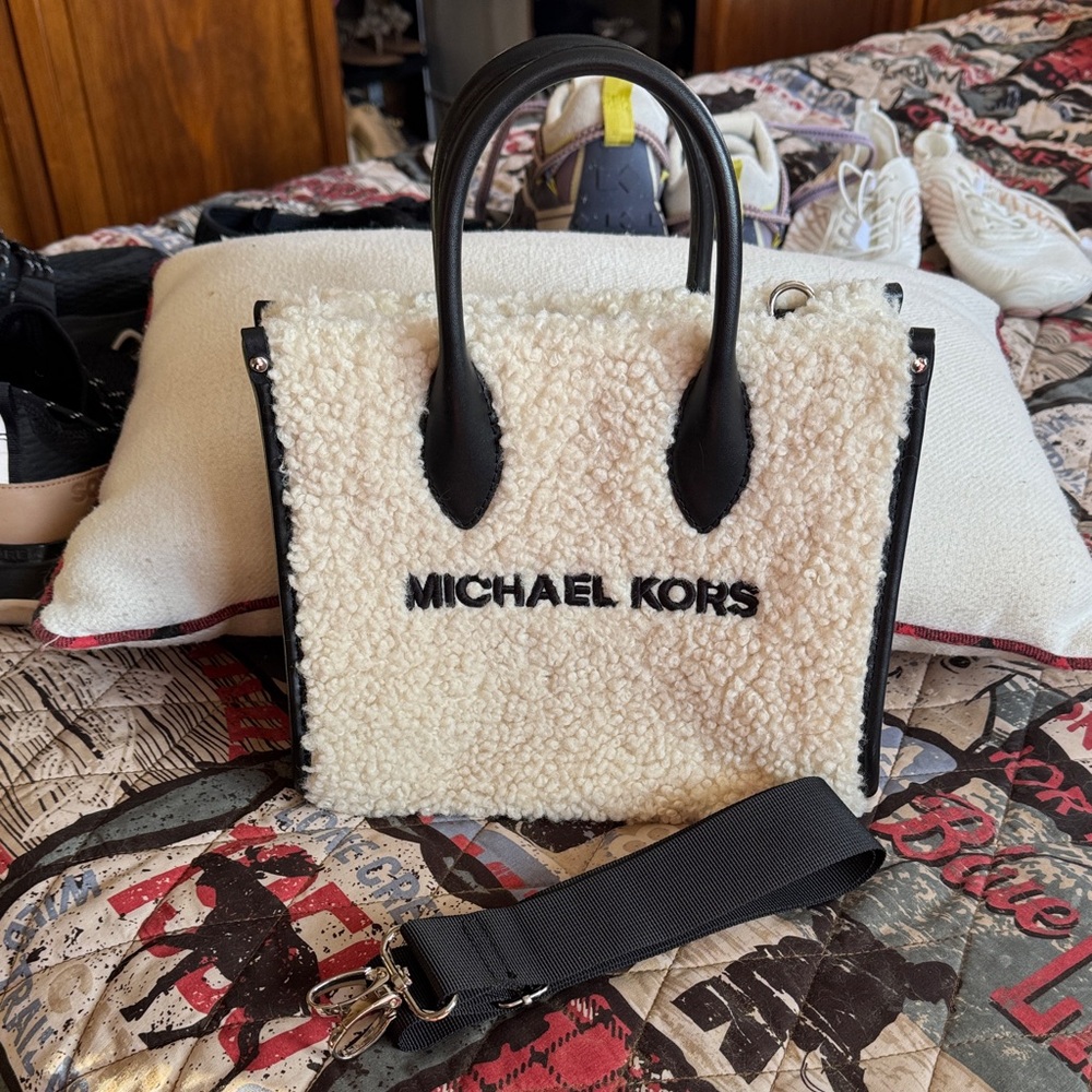 Michael Kors Black and Cream Tote Bag
